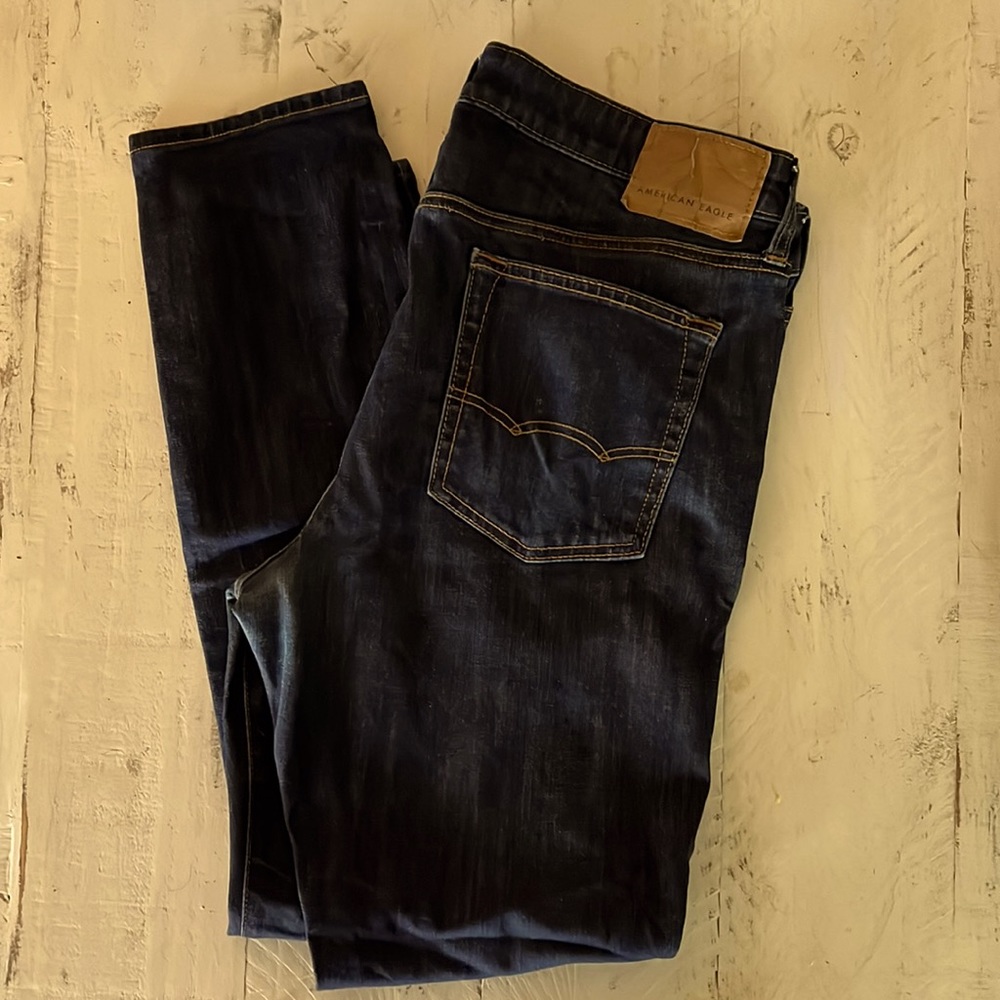 American Eagle jeans size 36x30 dark blue jeans